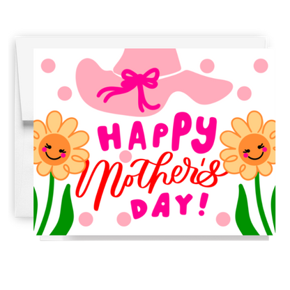 Happy Mothers Day Floral Doodle Card