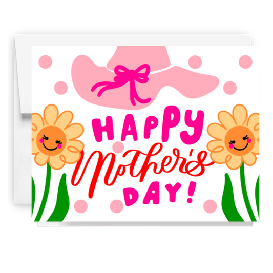 Happy Mothers Day Floral Doodle Card