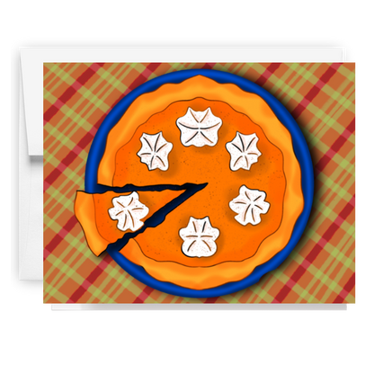 Plaid Pumpkin Pie Card