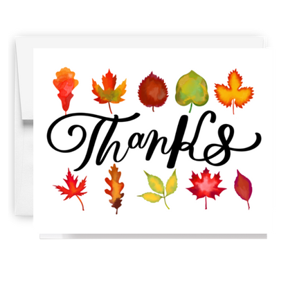Thanks Fall Foliage Card