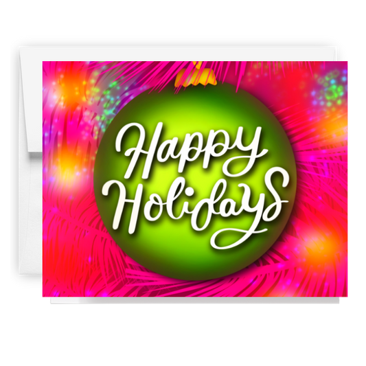 Happy Holidays Ornament Card