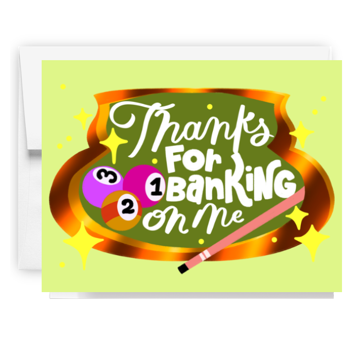 Thanks Billiards Card