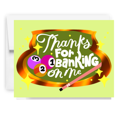 Thanks Billiards Card