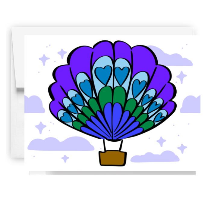 Hot Air Balloon Card