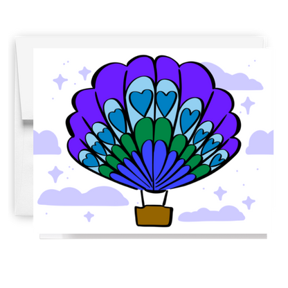 Hot Air Balloon Card