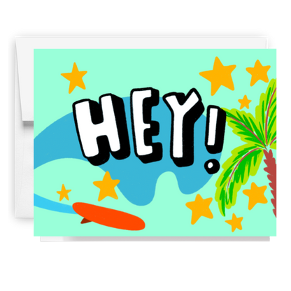 Hey Surfing Card