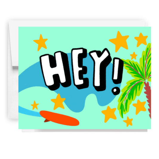 Hey Surfing Card
