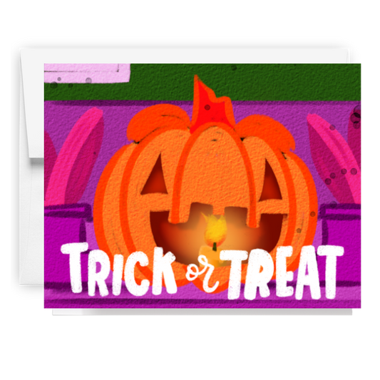 Trick Or Treat Halloween Card