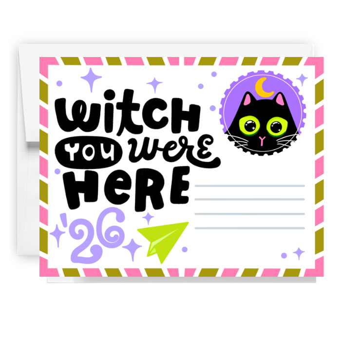 Witch You Were Here Post Card