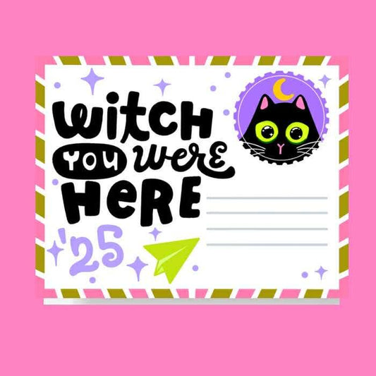 Witch You Were Here Post Card