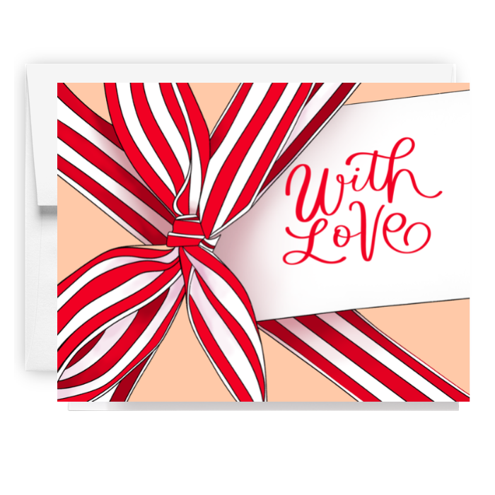 With Love Gift Wrapped Card