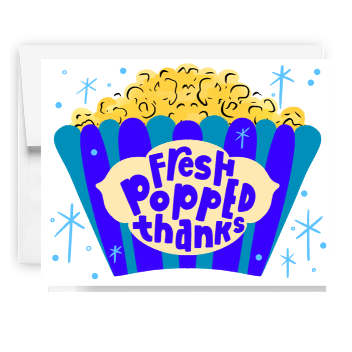 Fresh Popped Thanks Card