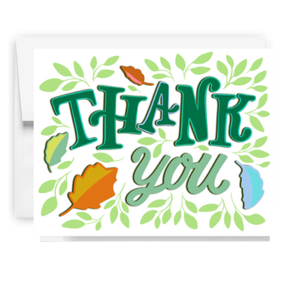 Thank You Fall Leaves Card