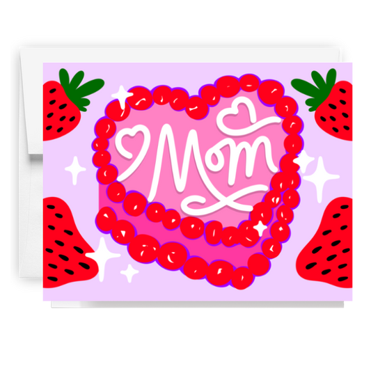 Mom Sweet Heart Cake Card