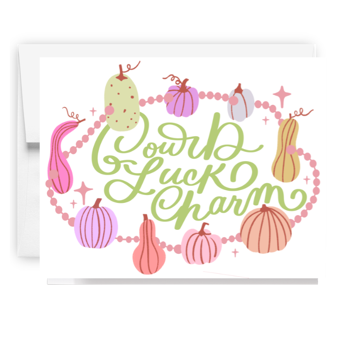 Gourd Luck Charm Bracelet Card