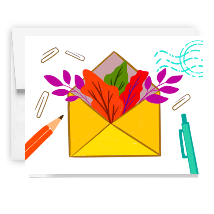 Fall Envelope Stationery Card