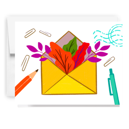 Fall Envelope Stationery Card