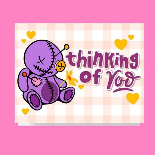 Thinking Of Voo Doll Card