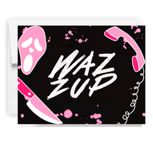 Wazzup Scream Halloween Card