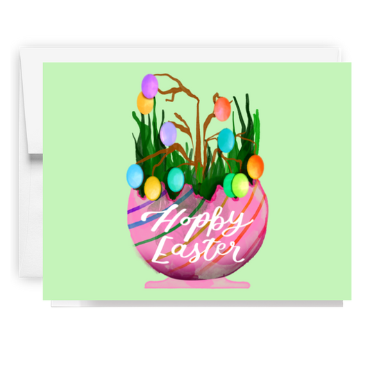 Hoppy Easter Egg Tree Card