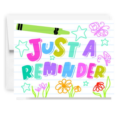 Just A Reminder Doodles Card