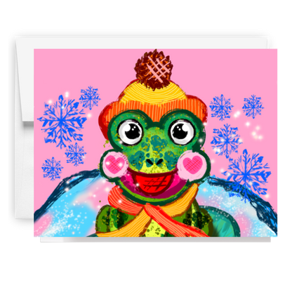 Winter Frog Card
