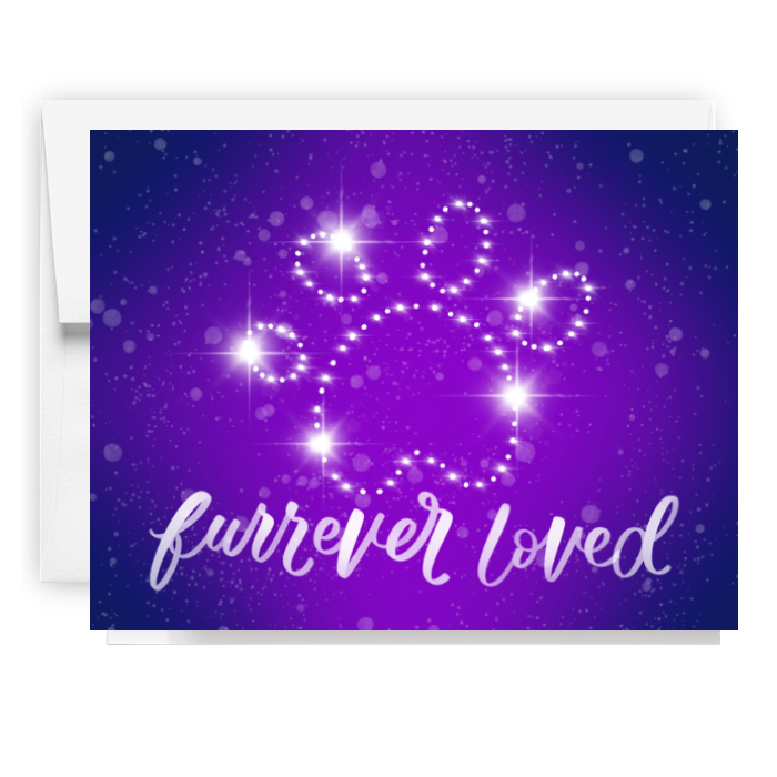 Furrever Loved Pet Sympathy Card