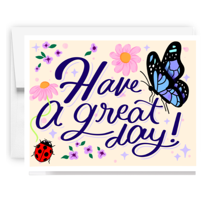 Have A Great Day Floral Card