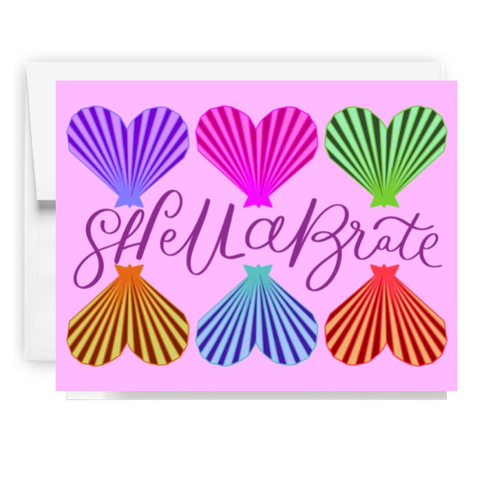Shellabrate Heart Shell Card