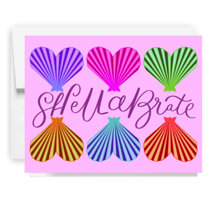 Shellabrate Heart Shell Card