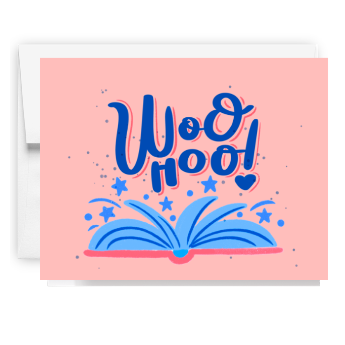 Woohoo Book Celebration Card