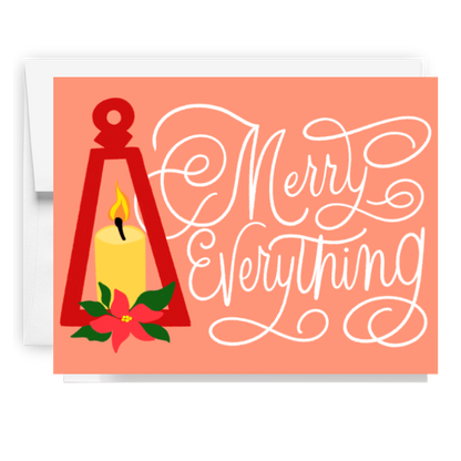 Merry Everything Holiday Candle Card
