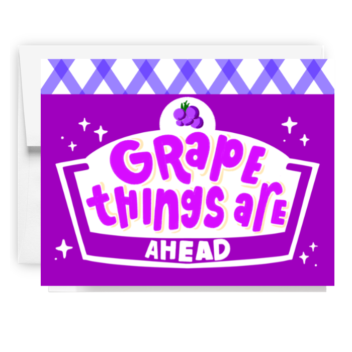 Grape Things Ahead Jam Card