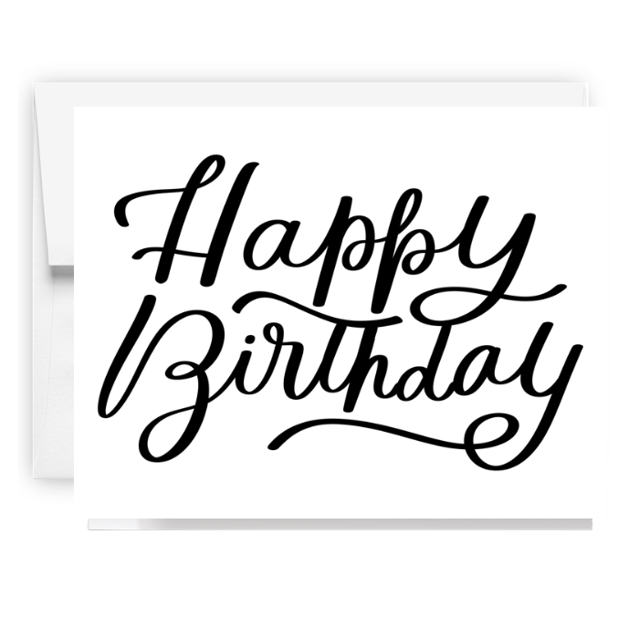 Happy Birthday Formal Card