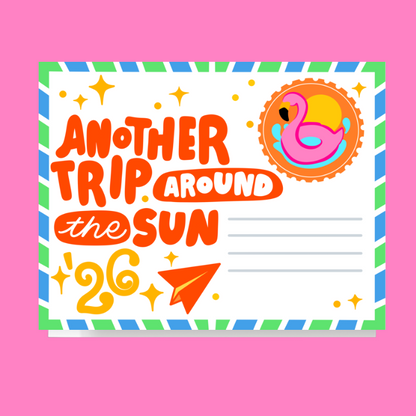 Trip Around The Sun 2026 Card