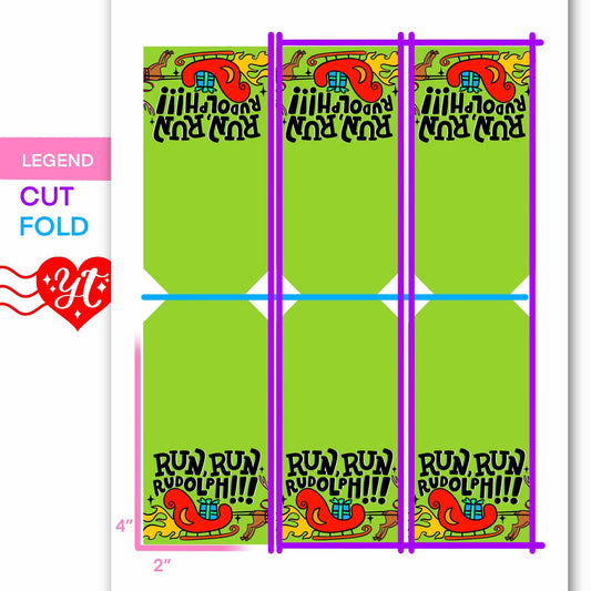 Run Run Rudolph Printable Gift Tags