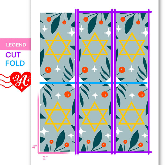 Star Of David Printable Gift Tags