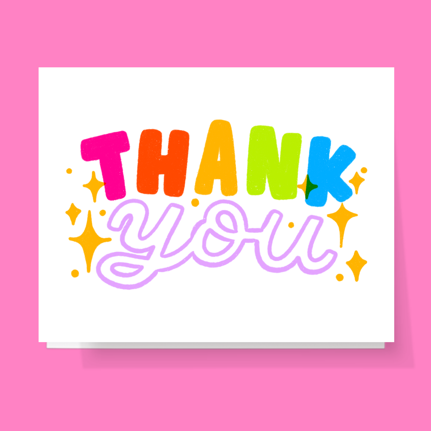 Colorful Thank You Card