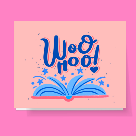 Woohoo Book Celebration Card