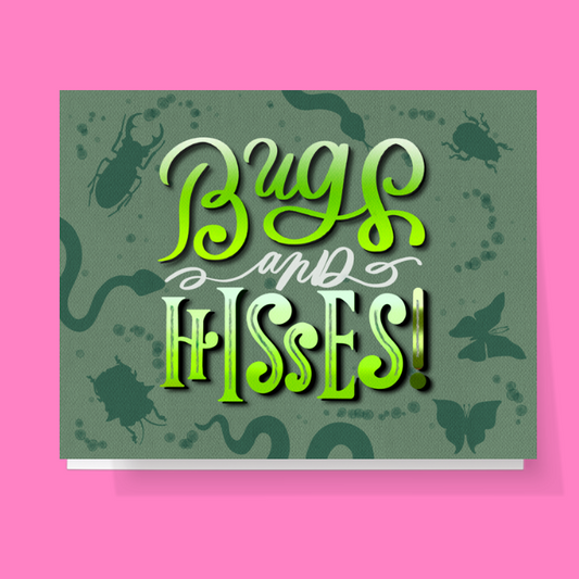 Bugs And Hisses Halloween Card