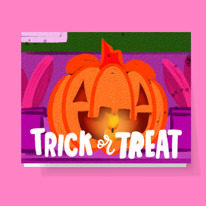 Trick Or Treat Halloween Card