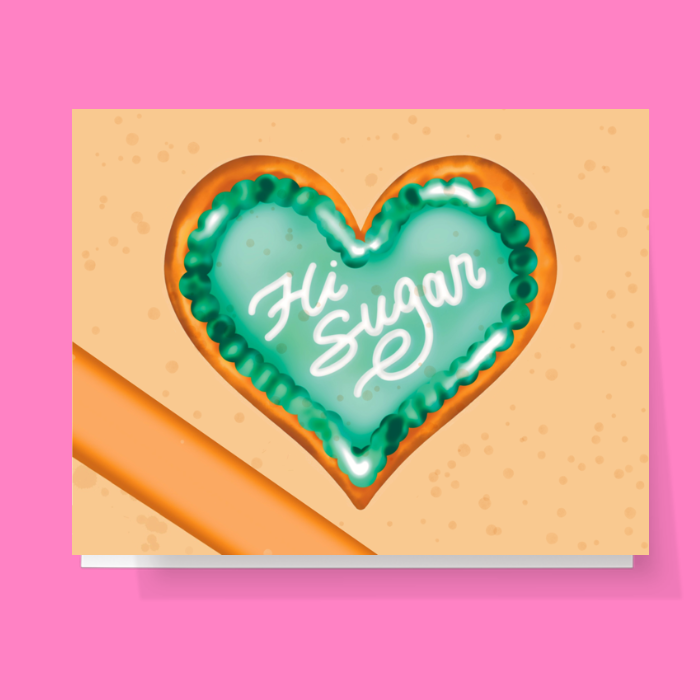 Hi Sugar Cookie Card