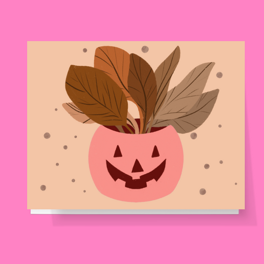 Pumpkin Planter Card