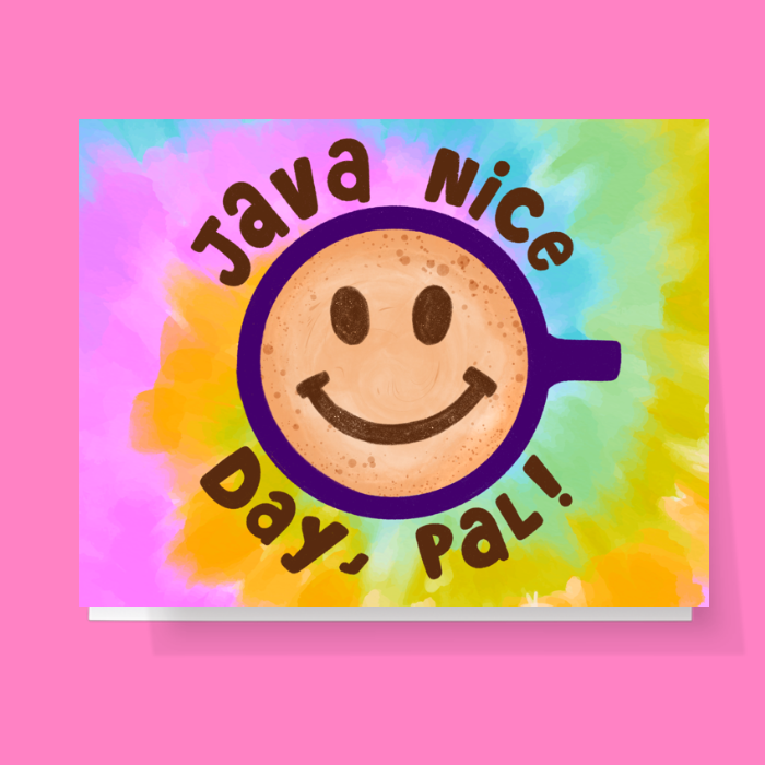 Java Nice Day Pal Coffee Card