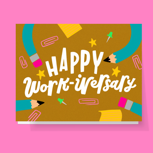 Happy Workiversary Office Card