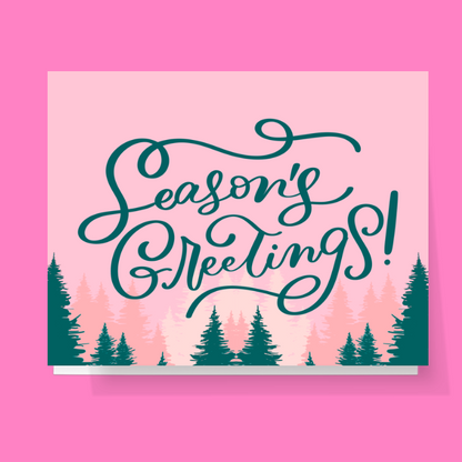 Seasons Greetings Woodland Card