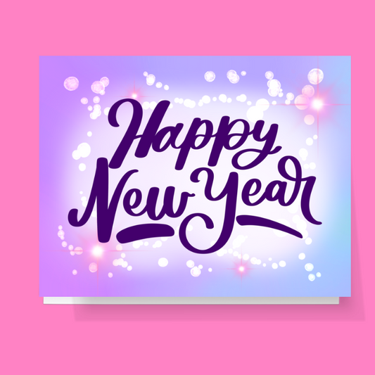 Happy New Year Sparkles Card