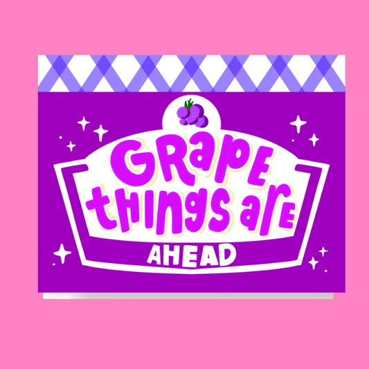 Grape Things Ahead Jam Card