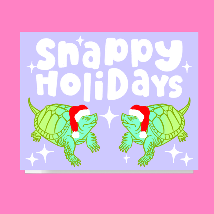 Snappy Holidays Turtle Card