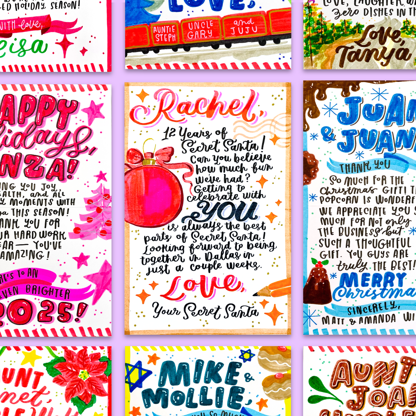 Mistletoe Holiday Card